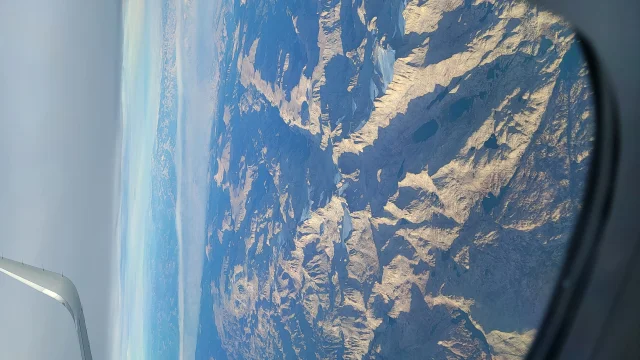 View from plane