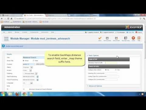 City Guide Part 14 - Installing and Configuring JReviews Modules